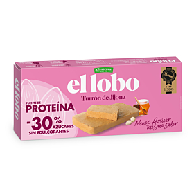 Turrón de Jijona Fuente de Proteína -30% azúcares El Lobo 200 g
