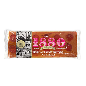 Turrón de Yema Tostada con Cereza Artesano "Rilsan" 1880 300 g