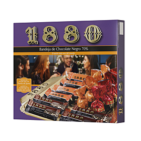 Bandeja de Chocolate Negro 70% 1880 260 g