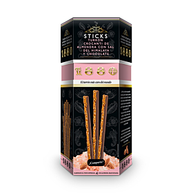 Sticks T. de Almendra con Sal del Himalaya y  Choc. 1880 150 g