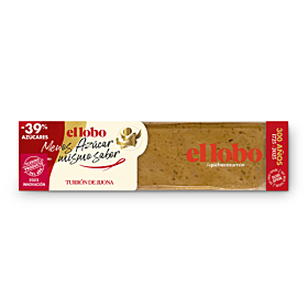 Jijona All-Natural Nougat -39% Sugar El Lobo 200 g