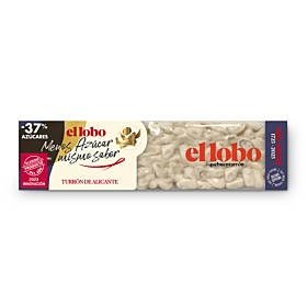 Turrón Alicante -37% azúcar El Lobo 200 g