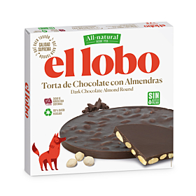 Almond & Chocolate Milk All-Natural Round Bar El Lobo 200 g