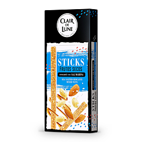 Sticks Frutos Secos Crocanti con Sal Marina Clair de Lune 100 g