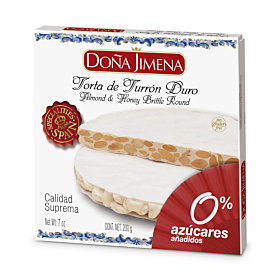 Torta Turrón Duro Sin Azúcares Añadidos Doña Jimena 200 g