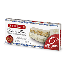 Turrón Duro Sin Azúcares Añadidos Doña Jimena 200 g