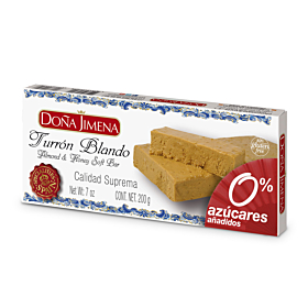 Almond Soft Bar No Sugar Added Doña Jimena 200g