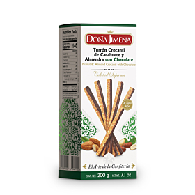 Sticks de Turrón Crocanti de Cacahuete y Almendra con Chocolate Doña Jimena 200 g