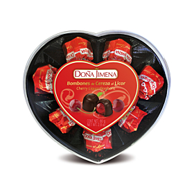 Cherry Liquor Bonbons Heart Doña Jimena 80g